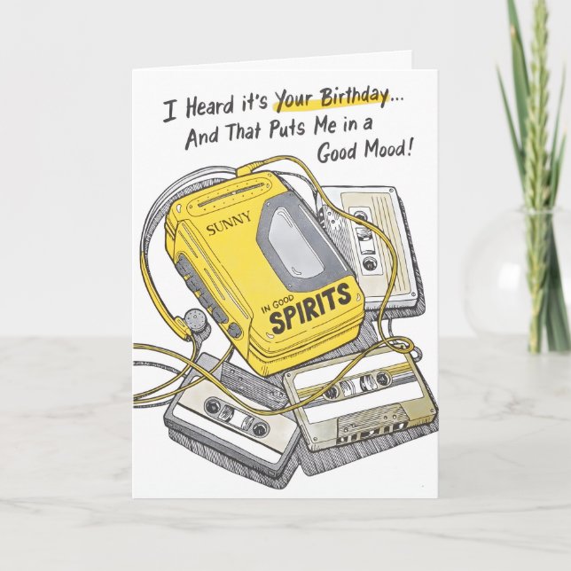 Heard It's Your Birthday Letterpress Card (Front)