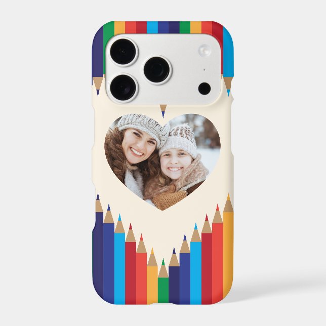 Heard Photo Frame with colour pencils (Back)