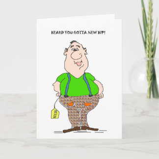 HEARD YOU GOT Funny Hip Replacement Card  Funny Hi
