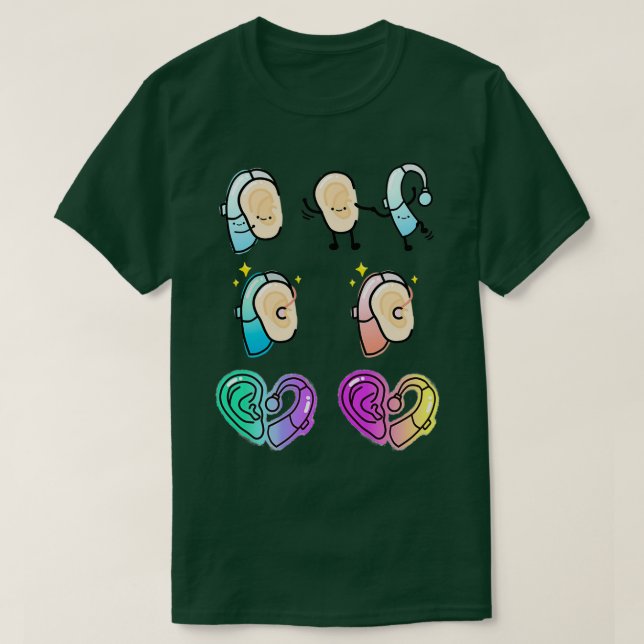 Hearing aid best friends T-Shirt (Design Front)