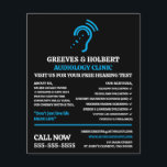 Hearing Aid Design, Audiologist, Audiology Clinic Flyer<br><div class="desc">Hearing Aid Design,  Audiologist,  Audiology Clinic Advertising Flyers By The Business Card Store.</div>