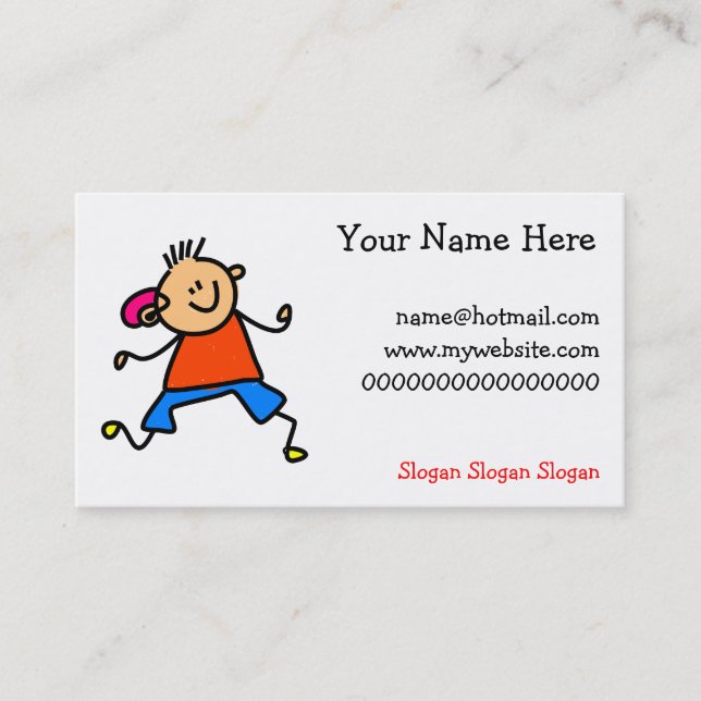 Hearing Aid Kid Business Card (Front)