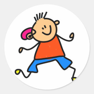 Hearing Aid Kid Classic Round Sticker