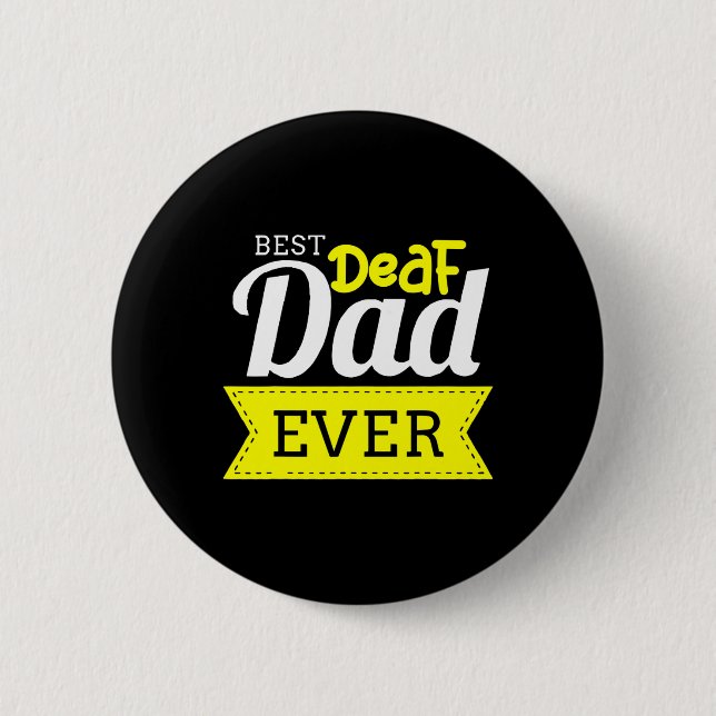 Hearing - Deaf - Unable To Hear - Deaf Awareness A 6 Cm Round Badge (Front)