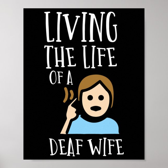 Hearing - Deaf - Unable To Hear - Deaf Awareness A Poster (Front)