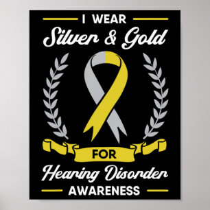 Hearing Disorder Awareness Deaf Aid Implant ASL Poster