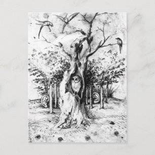 Hearing Forest & Seeing Field by Hieronymus Bosch Postcard