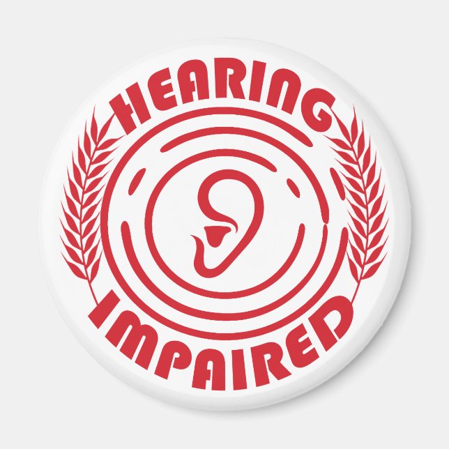 Hearing impaired Classic Magnet (Front)
