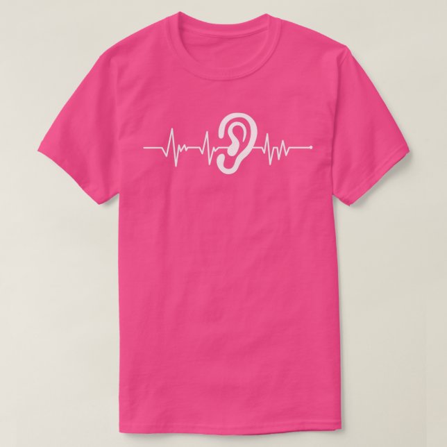 Hearing Impaired Heartbeat T-Shirt (Design Front)