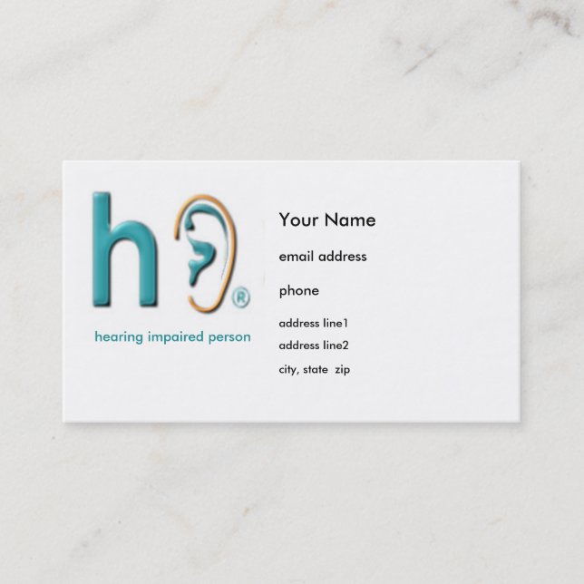 Hearing Impaired ID cards (Front)