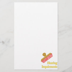 Hearing Impairments Stationery