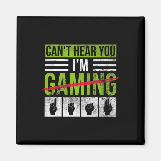 Hearing Loss Awareness And Deaf Pride Asl Hand Ges Magnet (Front)