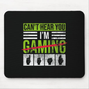 Hearing Loss Awareness And Deaf Pride ASL Hand Ges Mouse Pad