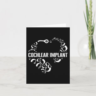 Hearing Loss Awareness Love Cochlear Implant ASL H Card