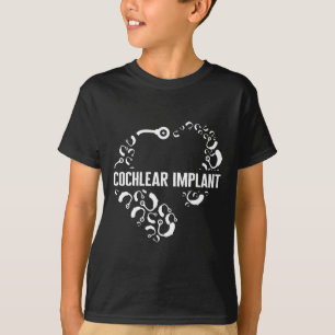 Hearing Loss Awareness Love Cochlear Implant Asl H T-Shirt