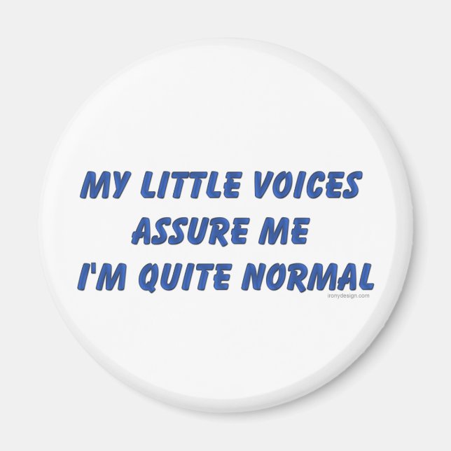 Hearing Voices Humour Magnet (Front)