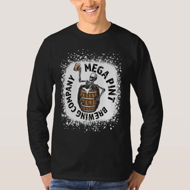 Hearsay Brewing Bleached Co Home Of The Mega Pint T-Shirt (Front)