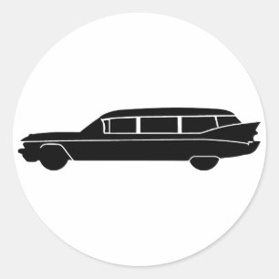 Hearse Classic Round Sticker
