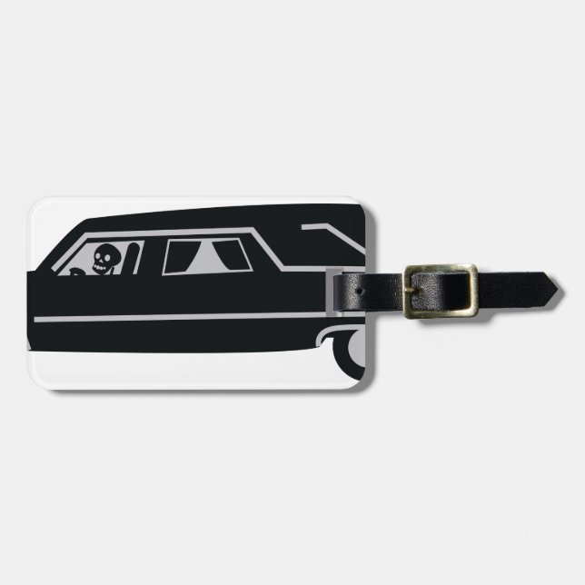 Hearse Luggage Tag (Front Horizontal)