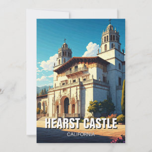 Hearst Castle San Simeon California Central Coast Holiday Card