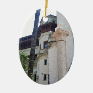 Hearst Castle, San Simeon, California Ceramic Tree Decoration