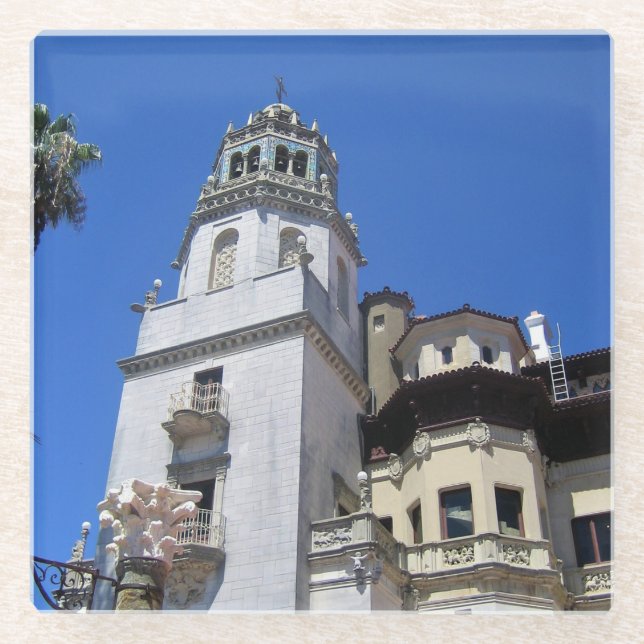 Hearst Castle, San Simeon, California Glass Coaster (Front)
