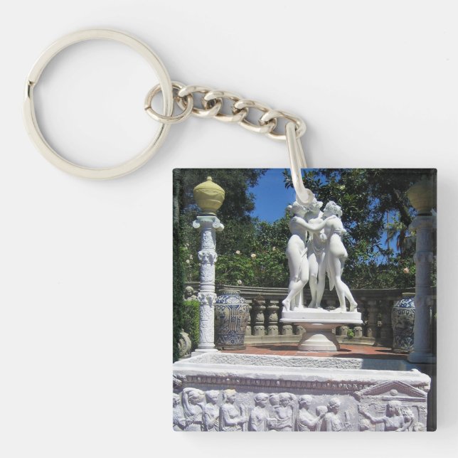 Hearst Castle, San Simeon, California Key Ring (Front)