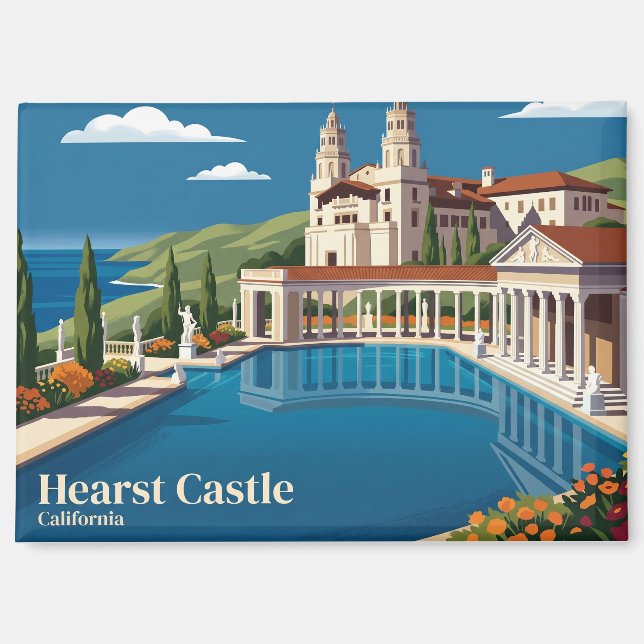 Hearst Castle USA Magnet (Front)