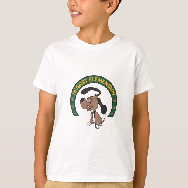 Hearst Elementary Classic Hound Logo T-Shirt (Front)