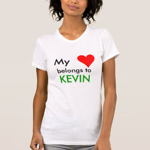 HEART1, My, belongs to, KEVIN T-Shirt