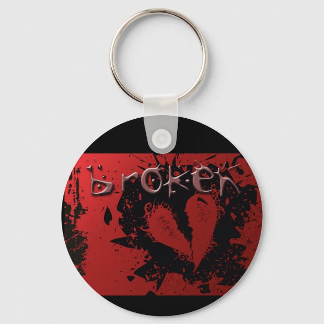 heart-239667  heart broken love misfortune abstrac key ring (Front)