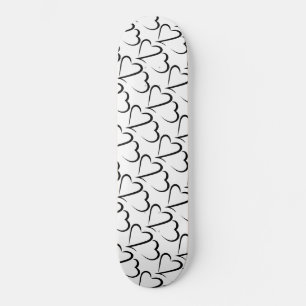Heart 23™ White and Black Skateboard deck