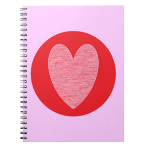 Heart 3 spiral notebook