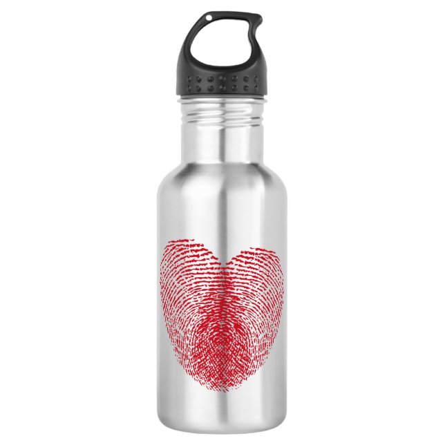 Heart 532 Ml Water Bottle (Front)