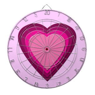 Heart 5 dartboard
