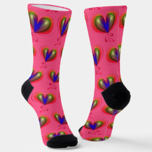 Heart Abstract Socks