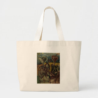 heart ache large tote bag