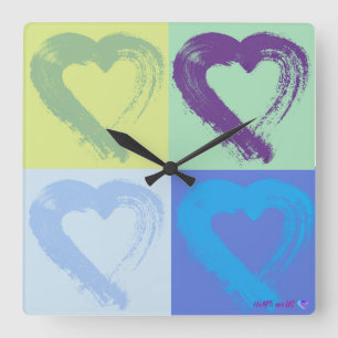 Heart Acrylic Wall Clock