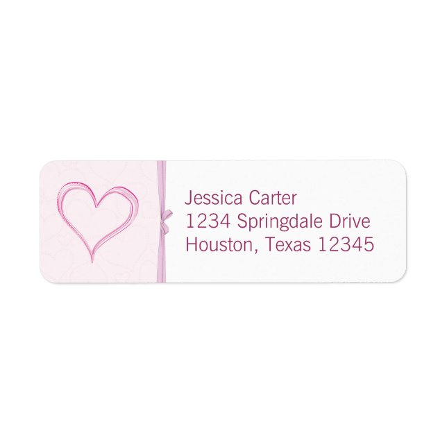 Heart Address Labels (Front)