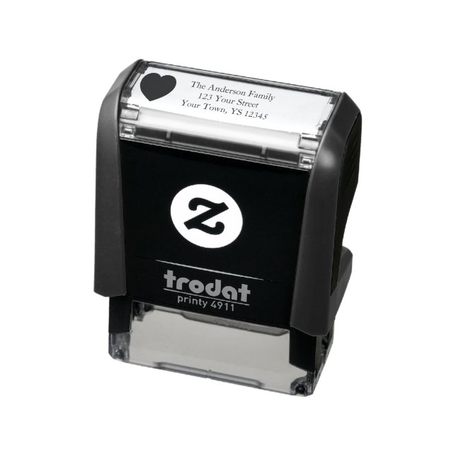 Heart Address Self-inking Stamp (Product)