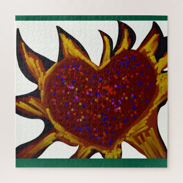 Heart Aflame Jigsaw Puzzle (Vertical)