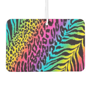 Heart Air Freshener/Rainbow Animal Print Car Air Freshener