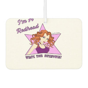 Heart Air Freshener - Redhead Superpower