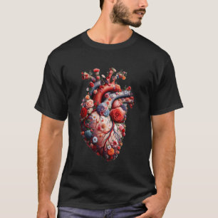 Heart Anatomical Graphic Artwork Heart T-Shirt