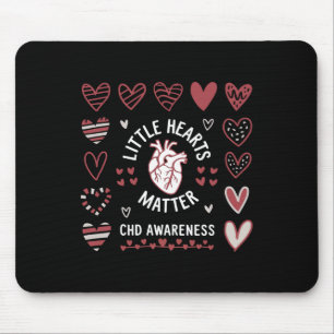 Heart Anatomy Valentine Chd Awareness Little Heart Mouse Pad