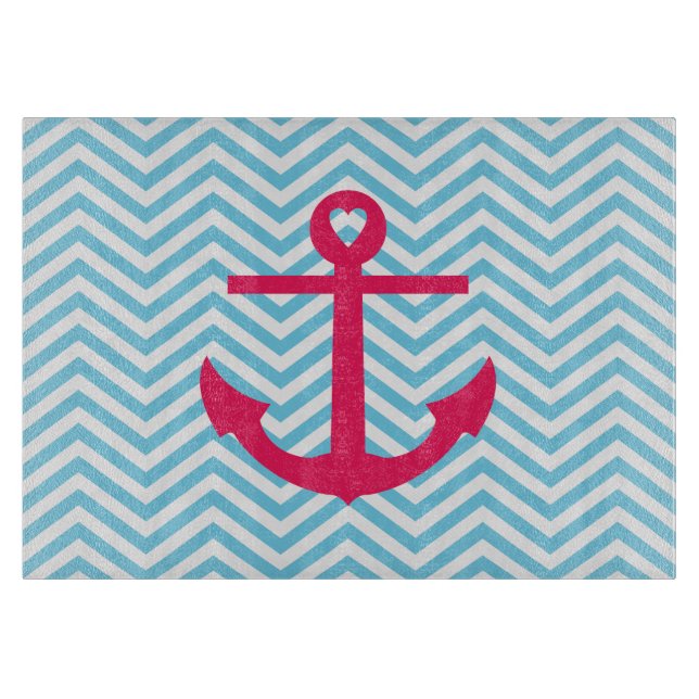 Heart Anchor Cutting Board (Front)
