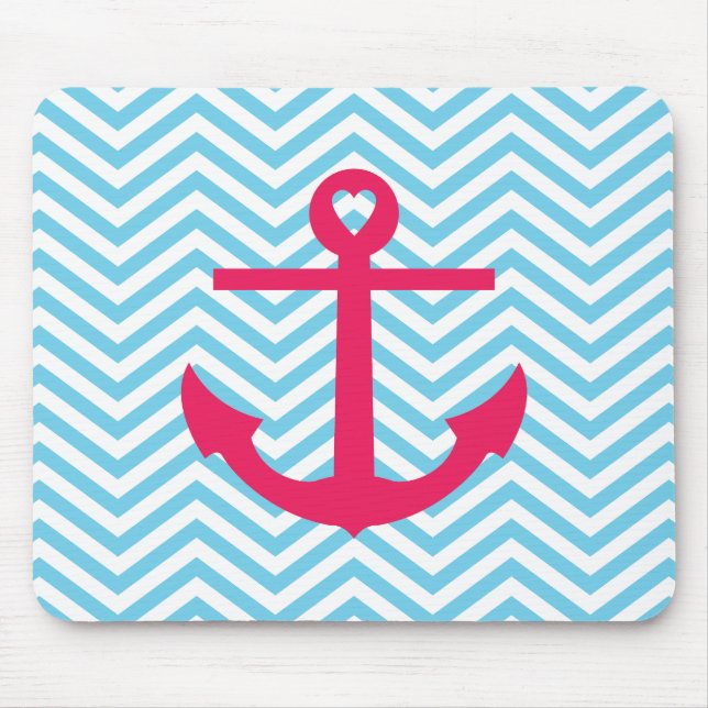 Heart Anchor Mouse Pad (Front)