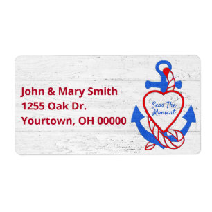 Heart Anchor On Whitewashed Wood