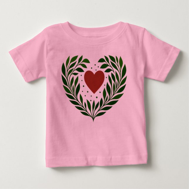 Heart and Boughs Baby T-Shirt (Front)