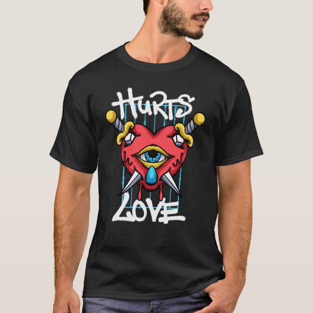 Heart and Eye streetwear T-Shirt (Front)
